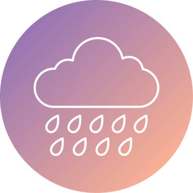 Hava durumu. Web simgesi basit tasarım