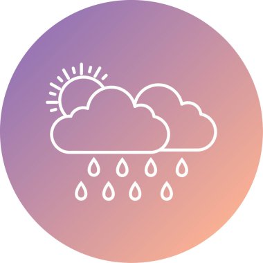 hava vektörü simgesi modern basit tasarım