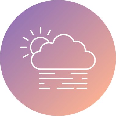 Hava durumu. Web simgesi basit tasarım