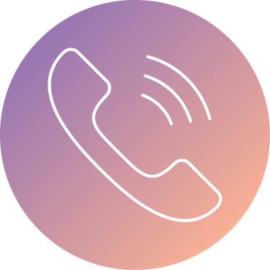 - Telefon. Web simgesi basit illüstrasyon