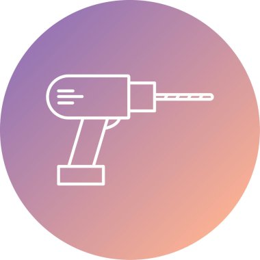 matkap simgesinin vektör illüstrasyonu