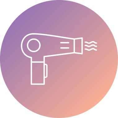 Saç kurutma makinesi. Web simgesi