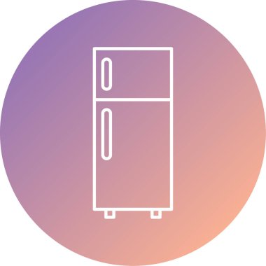 buzdolabı vektör simgesi modern basit illüstrasyon