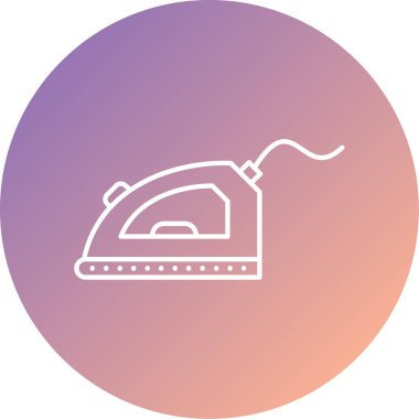 Eşsiz demir vektör çizgisi simgesi