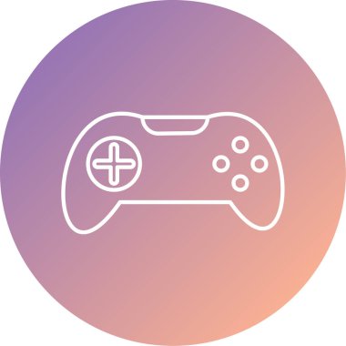 Eşsiz oyun denetleyici vektör simgesi