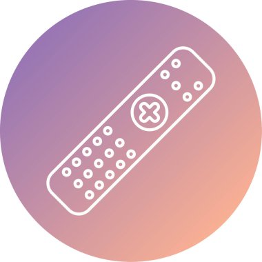 Modern uzaktan kumanda simgesinin vektör illüstrasyonu