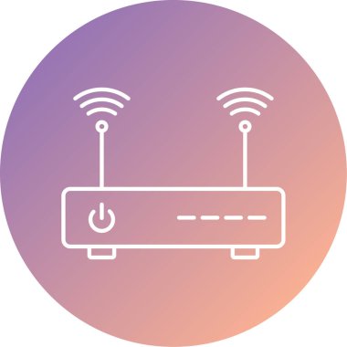 router simgesi vektör illüstrasyonu