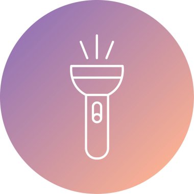 Benzersiz lamba vektör simgesi