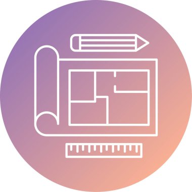 İnşaat. Web simgesi vektör illüstrasyonu