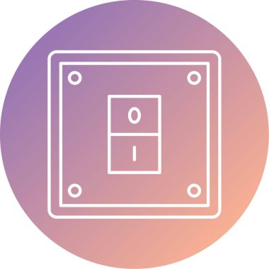 Teknoloji. Web simgesi basit illüstrasyon