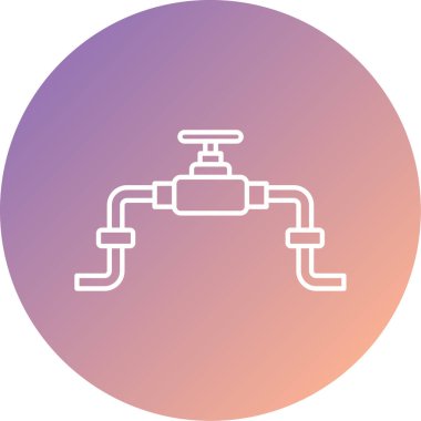 Benzersiz su borusu vektör simgesi