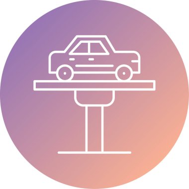 araba simgesi vektör illüstrasyonu