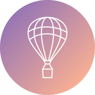 vektör düz balon simgesi, illüstrasyon, asgari konsept