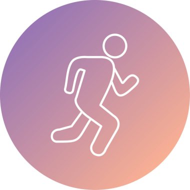 Çalışan adam simge vektör çizim