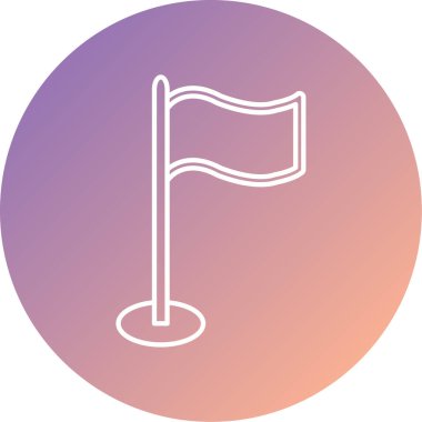 bayrak ikonu vektör illüstrasyonu