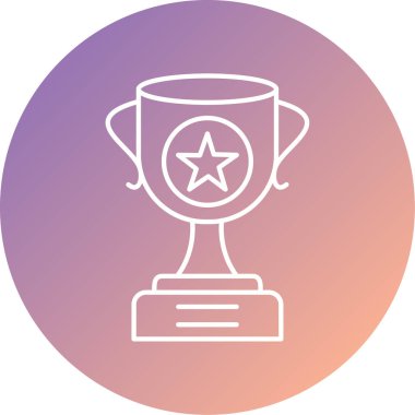 kupa simgesi vektör illüstrasyonu