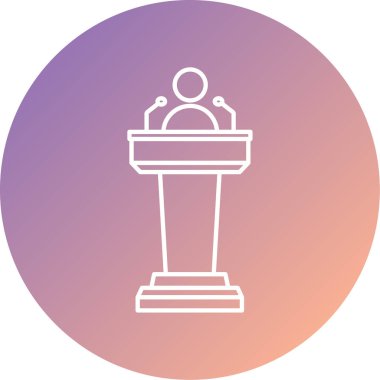 Adalet simgesinin minimalist vektör illüstrasyonu