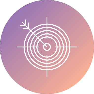 Hedef. Web simgesi basit illüstrasyon