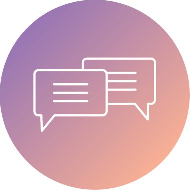 chat vektör simgesi modern basit tasarım