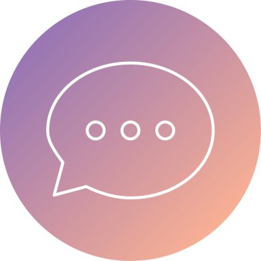 Konuş. Web simgesi basit illüstrasyon