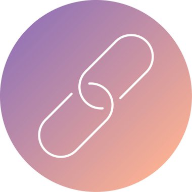 Zincir simgesi, vektör illüstrasyonu