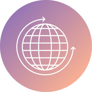 Seo ve ağ simgesinin vektör illüstrasyonu