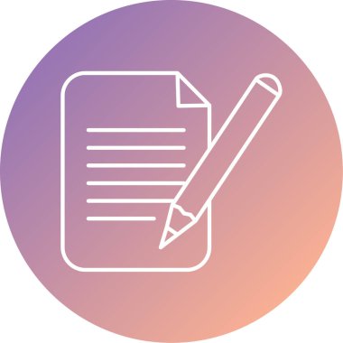 belge simgesi, vektör çizimi