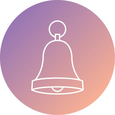 Benzersiz çan simgesi vektör illüstrasyonu