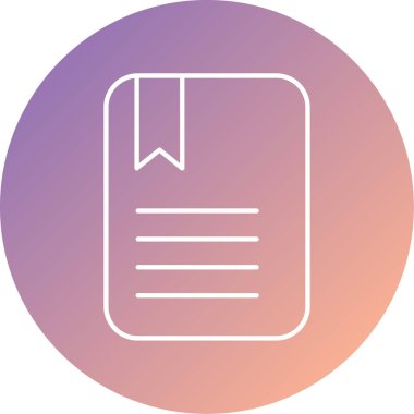 kitap simgesi vektör illüstrasyonu