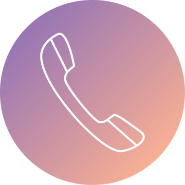 - Telefon. Web simgesi basit illüstrasyon