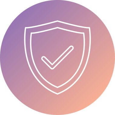 kalkan simgesi, vektör illüstrasyonu