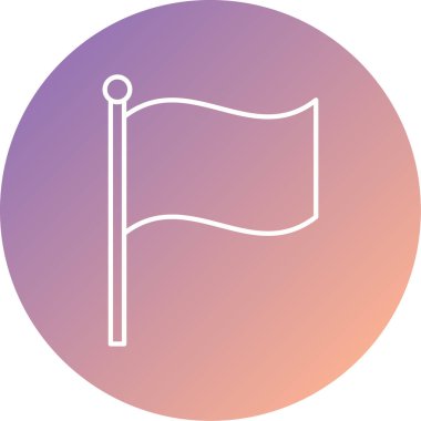 bayrak ikonu vektör illüstrasyonu