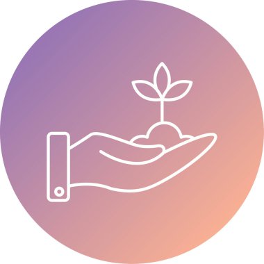 Filiz simgesinin vektör illüstrasyonu