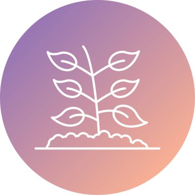 bitki simgesi vektör illüstrasyonu