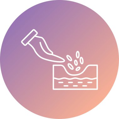 Bahçıvanlık modern simgesinin vektör çizimi