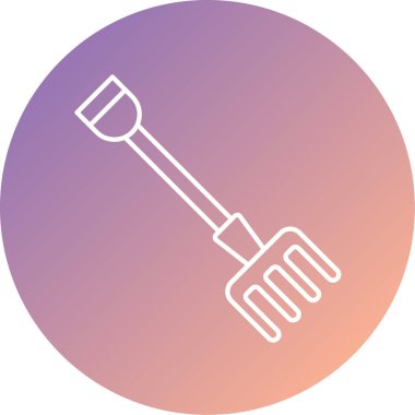 kürek simgesi vektör illüstrasyonu