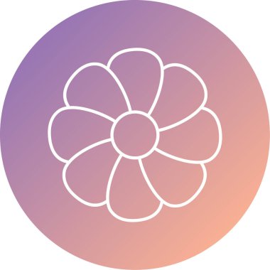 çiçek simgesi vektör illüstrasyonu