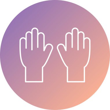 Modern el simgesinin vektör illüstrasyonu