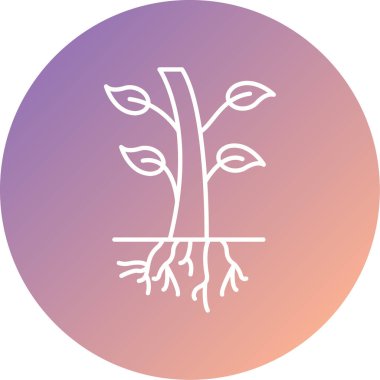 Ağaç simgesinin vektör illüstrasyonu