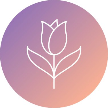 Lale simge vektör çizim