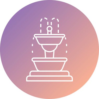 Bir kase simgesinin vektör illüstrasyonu