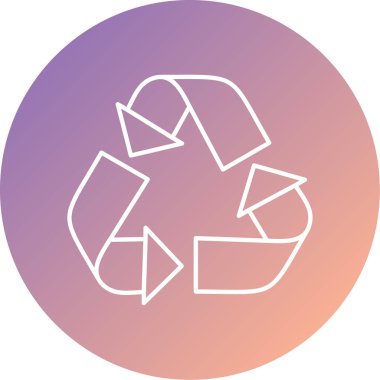 Geri dönüşüm sembolünün vektör çizimi