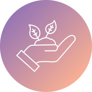 Filiz simgesinin vektör illüstrasyonu