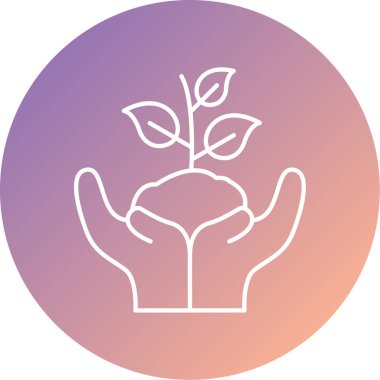 bitkisel illüstrasyon simgesi modada