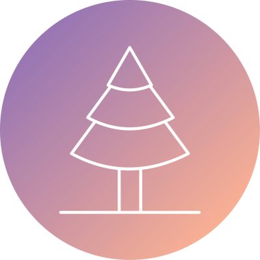 ağaç simgesi vektör illüstrasyonu