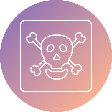 Kafatası simge vektör çizim