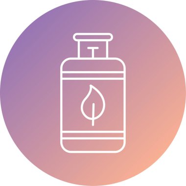 Yağ şişesi simgesinin vektör illüstrasyonu