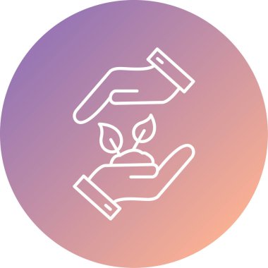 bitki simgesi vektör illüstrasyonu