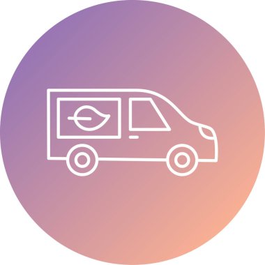 Nakliye aracı. Web simgesi basit tasarım