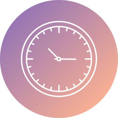 Saat. Web simgesi basit illüstrasyon